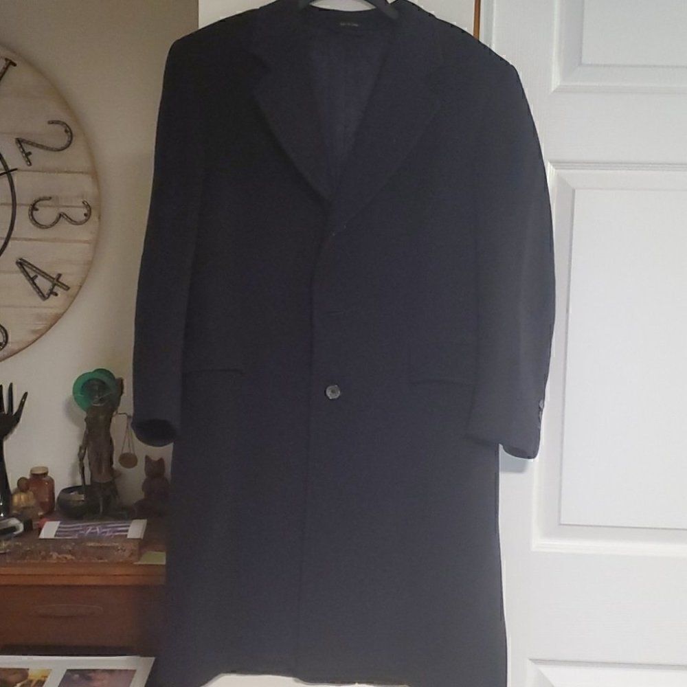 Long men's wool coat. Vintage john Hammaker S38